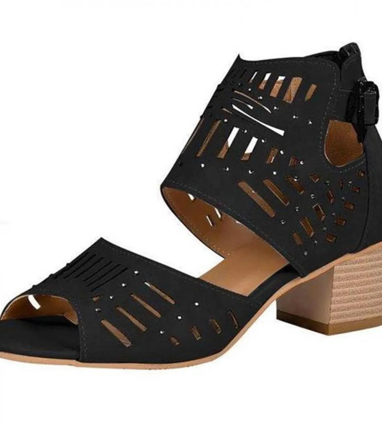 Womens Shoes Sandals  Gladiator Square Heel Sandal  Gladiator Peep Toe Platform  Womens Sandals