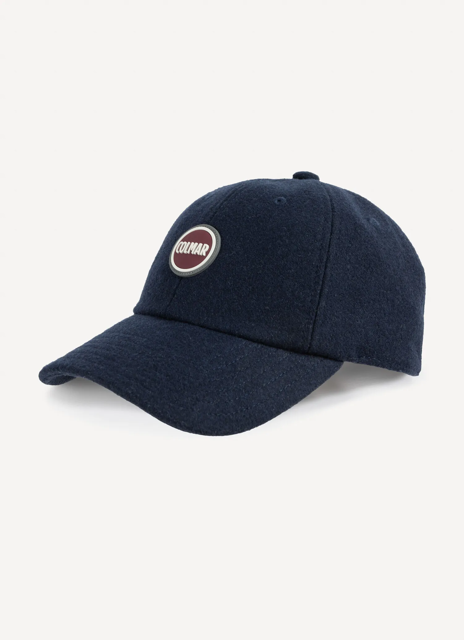 Wool unisex hat with peak