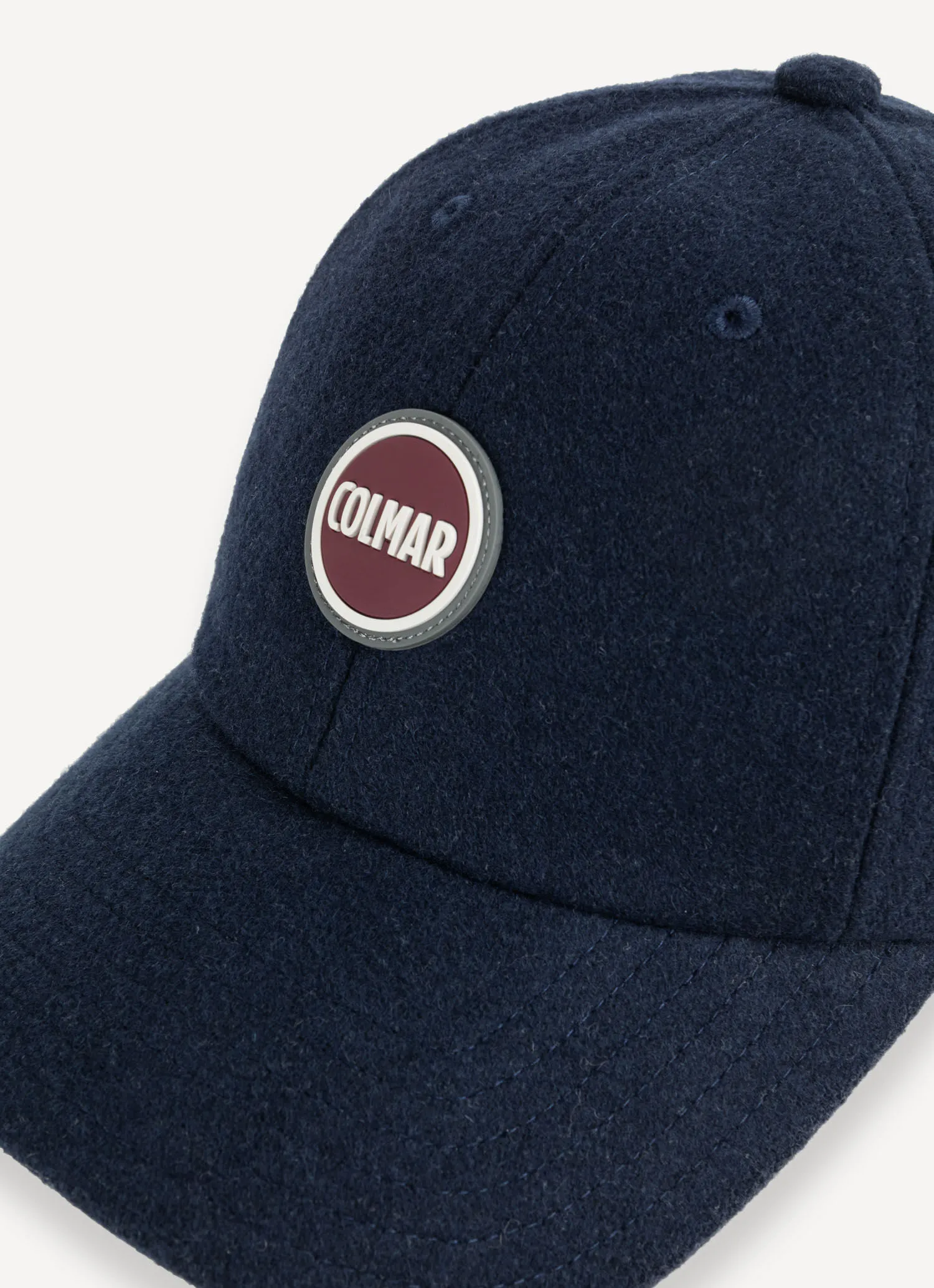 Wool unisex hat with peak