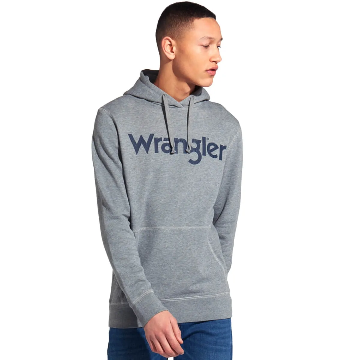 Wrangler felpa grey marl uomo grigio