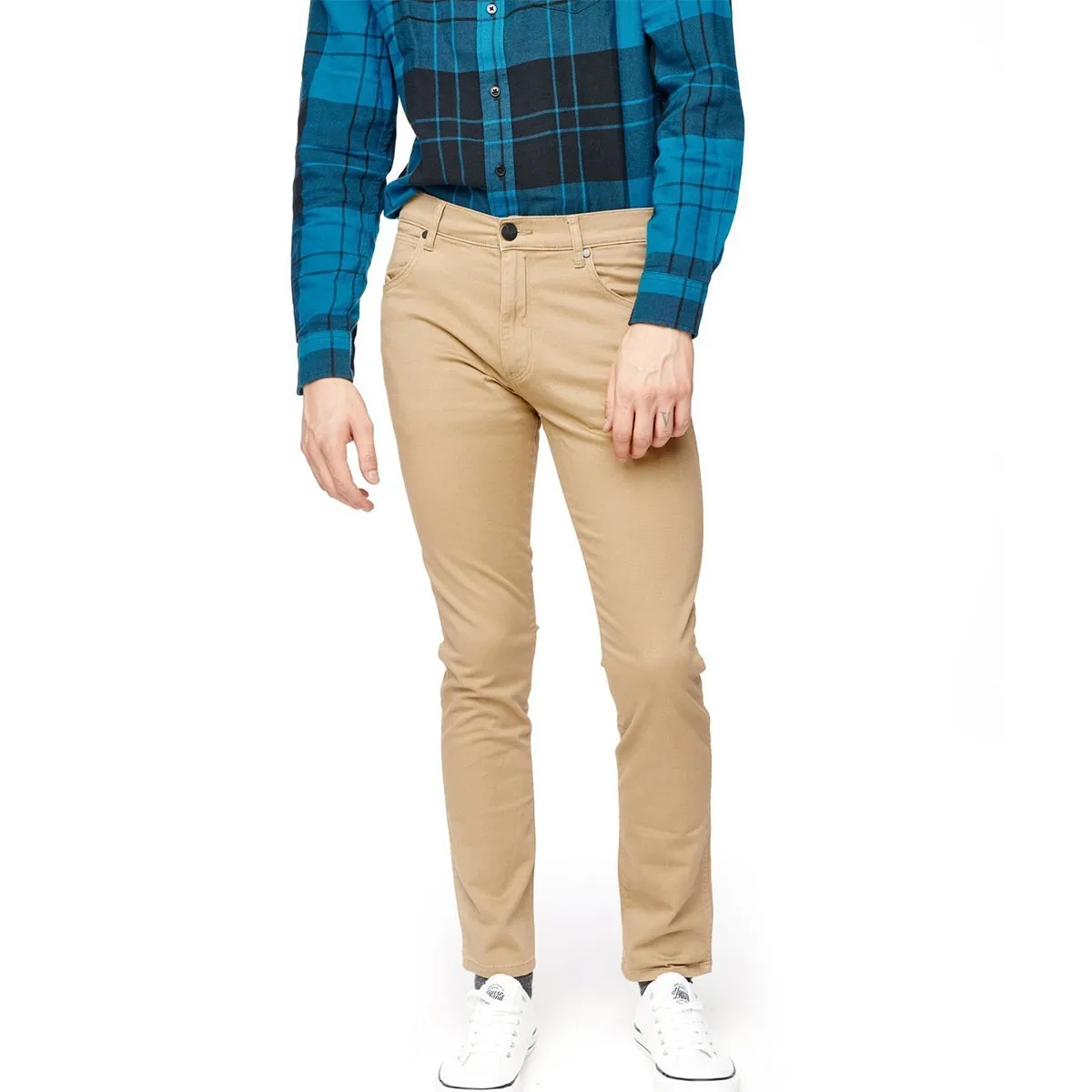 Wrangler pantaloni larston sand uomo beige