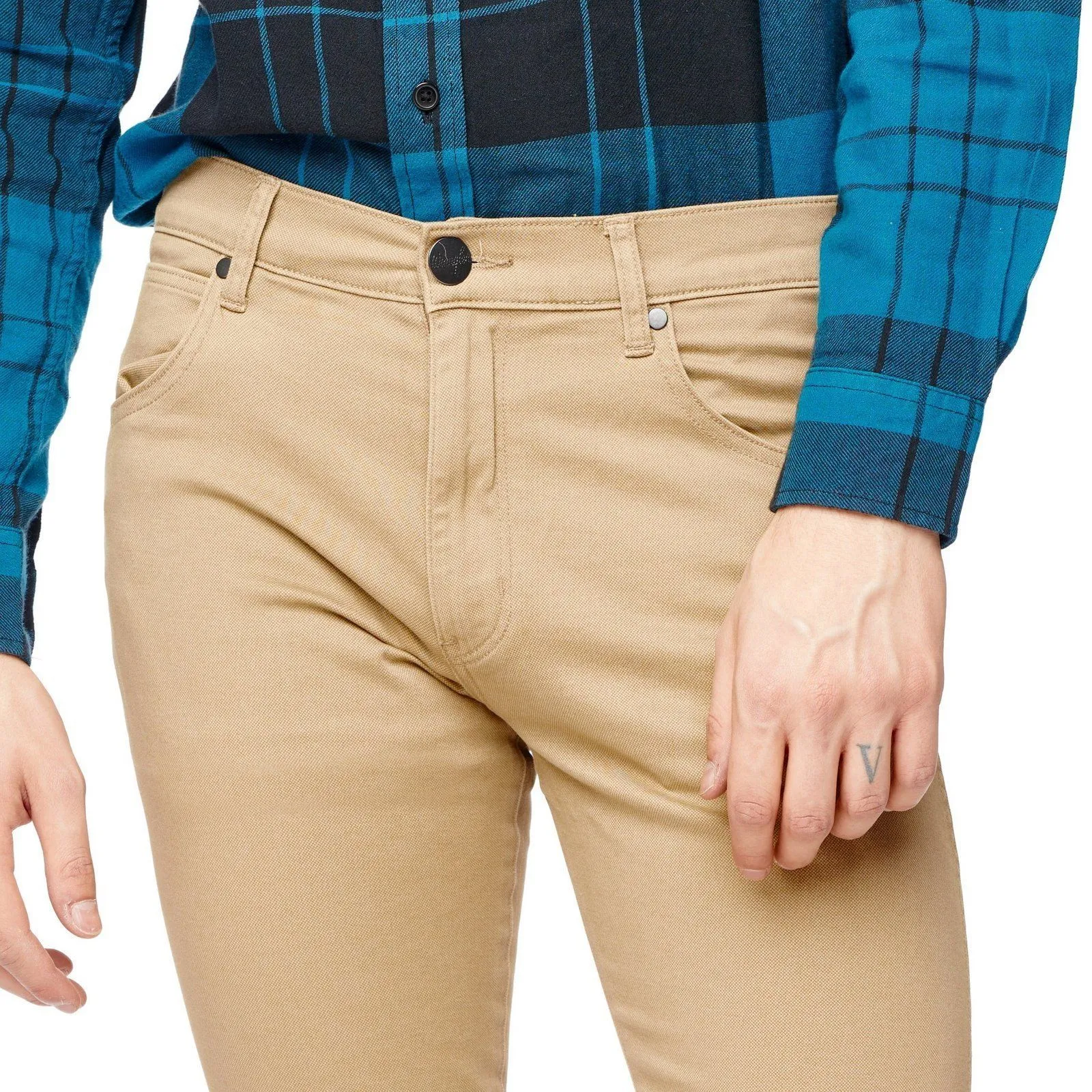 Wrangler pantaloni larston sand uomo beige