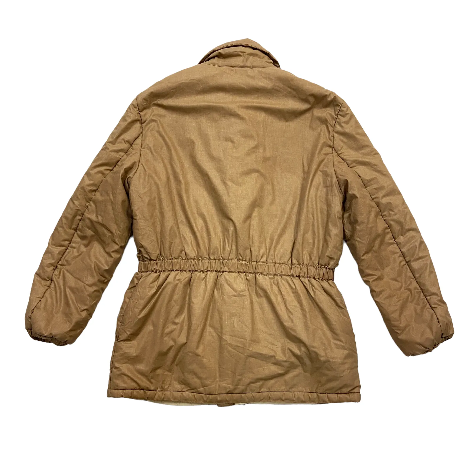 Wrangler Zip Up Padded Coat | Vintage High End Luxury Brown Puffer Jacket VTG