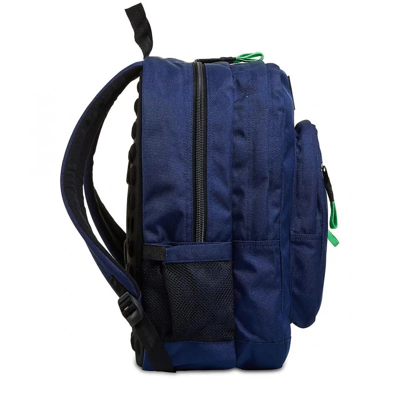 ZAINO FREETHINK SEVEN UNISEX BLUE ZAINO SCUOLA ORGANIZZATO 45X33X22CM 2 ZIP 2 TASCHE CON ZIP + USB PLUG SEVEN ITALY